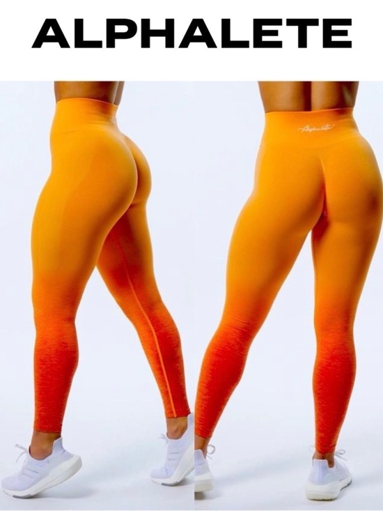 Alphalete Pants - Alphalete OMBRE AMPLIFY LEGGING Seamless Scrunch Butt Legging Day Tripper XS